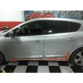 Resim ABH DESİGN TUNİNG Renault Megane 3 Yan Marşpiyel Takımı Coupe/4kapı Fiber Astarlı 