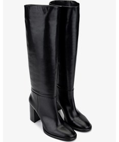 Resim Valmenti Kadın Hakiki Deri Siyah Deri Casual Çizme 1046 6033 Bn Czm Sk24-25 Sıyah Dr Siyah Deri 