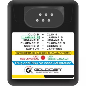 Resim Goldcar Renault Universal Direksiyon Kilitli ESL Emulatörü Megane 2-3 / Clio 3-4 / Fluence 2-3 / Vb. 