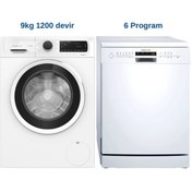 Resim Profilo 6 Program Bulaşık Makinesi(BM6320MA) +9 Kg 1200 Devir Çamaşır Makinesi(CGA242X3TR) 