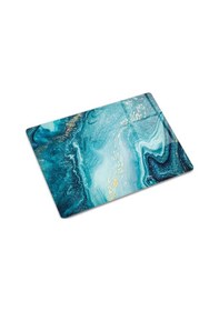 Resim Cam Kesme Tablası - Cam Kesme Tahtası Turkuaz Desen 30 X 40 CM 