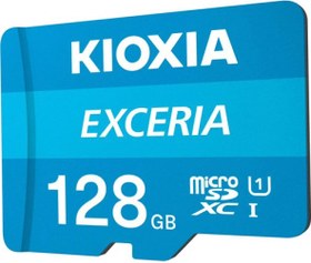 Resim Kioxia 128 GB Exceria microSDXC UHS-1 C10 100MB-sn 128 GB Hafıza Kartı 