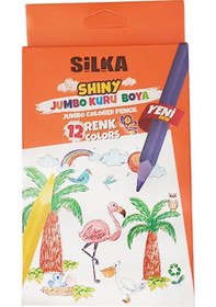 Resim Silka Kuru Boya Jumbo 12 Renk Tam Boy 1 Paket 12'Li 