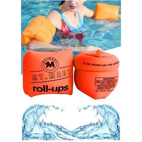 Resim 50 Adet Yürüyen Kolluk, Turuncu Renk Çok Adetli Kolluk, Toptan Kolluk, Toplu Adet Yüzme Kolluğu Turuncu 