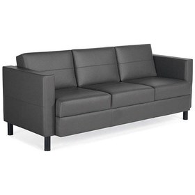 Resim Koltukstilim Belen Deri Üçlü Ofis Koltuğu Bekleme Koltuğu Gri 