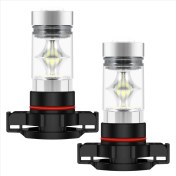 Resim Remedy 2x 5202 H16 PS24W Yüksek Güçlü 100W 6000K Süper Beyaz LED Sis Ampulü (Yurt Dışından) 