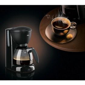 Resim Braun KF560 Cafe House Filtre Kahve Makinası 10 Fincan Kapasite ile Siyah Renkli Ergonomik Tasarım 