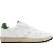 Resim ACBC x DERİMOD Women's White Laced Leather Sneaker Derimod