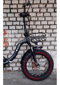 Resim Michelin + Şerit Elektrikli Bisiklet Lastik Yazısı E-bike Kırmızı 