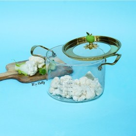 Resim Mon Amour Cam Tencere 4,5 Lt Şeffaf 