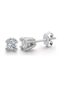 Resim Mia Vento Mia Zirconia 0.60 Karat Kalp Tırnak Tektaş İkili Gümüş Set 