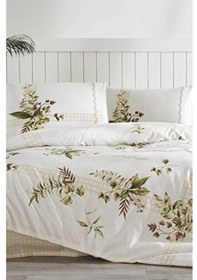 Resim Özdilek Nev Forest Ivy Nevresim Takımı Çift Kişilik Krem 