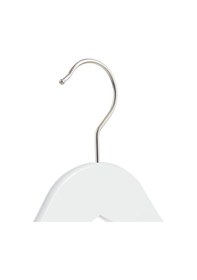 Resim Nyn Ahşap Askı Şık Mandallı Gömlek Etek Askısı Beyaz Renk 4 Adet 