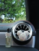 Resim TASARIM ARABAM ATİKE ELİF AKIN Panda Koku Yaldızlı Kulakları Siyah Taş, Gümüş Baget Taş & Yedek Koku Şişesi 