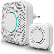 Resim Mufunye Kablosuz Kapı Zili 36 Müzik Zil Sesi Ayarlanabilir 8 Seviyeli Ses Uzun Menzilli Kapı Zili 