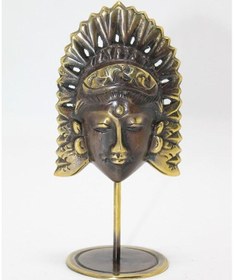 Resim Masaüstü Pirinç Buddha Mask Figür 