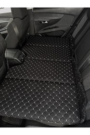 Resim Shop-set - Oto Arka Koltuk Yatak 70*130 Cm - Siyah Tay Tüyü Kumaş 