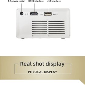 Resim AAO YG300 Plus Gerçek 1280X720P Çözünürlük 80 Ansı Lümen Mini Projeksiyon 