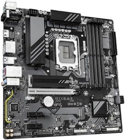 Resim GIGABYTE B760M DS3H WIFI LGA1700 DDR5 7600MHz(OC) PCIe 5.0 M.2 NVMe WiFi 6E Gigabit LAN mATX Anakart 
