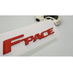 Resim F-pace 3m Kırmızı Abs Bagaj Yazı Logo Jaguar İle Uyumlu 