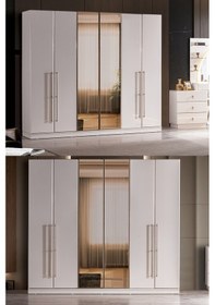 Resim Ada Yatak Odası Takımı Gardırop Bej 