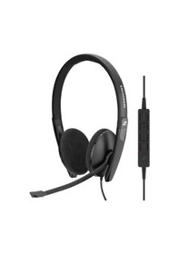 Resim Sennheiser Siyah Sc 160 Usb Ctrl Çift Taraflı Usb Kablolu Kulaklık 