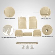 Resim Pufi Premium Havuzlu Paspas %100 kauçuk move-bej Özel Seri 