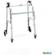 Resim A-1022 Walker Dört Tekerlekli frenli Katlanır Yürüteç 