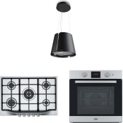 Resim Franke Beat Bk Matt F45 Ada Davlumbaz Fhtl 755 4g Tc Xs C Ocak Fsl 86 H Xs Fırın Siyah-Inox Ankastre Set 