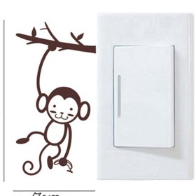 Resim Redline Grafik Maymun Priz Sticker 