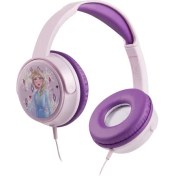 Resim Volkano Kablolu Mikrofonlu Kulaklık Disney Frozen Karlar Ülkesi Anna Elsa Kulaklık Lisanslı DY-6513-FZ2 5 Adet Sticker Ile Birlikte 