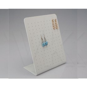 Resim KRCDİJİTAL Pleksi Beyaz Küpe Standı 