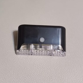 Resim 12 Adet Solar Güneş Enerjili Şarj Edilen Köşebent Merdiven Veranda Bahçe Led Lamba Siyah 