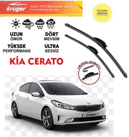 Resim KRUGER Kia Cerato Ön Cam Muz Muz Silecek Takımı 1.6 Motor Araca Özel Aparat (2014-2017) 