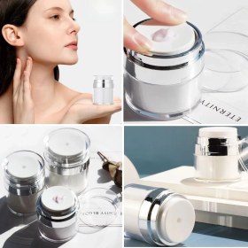 Resim Büro Ev Ofis Personeli Için 50ML Mini Pompalı Vakumlu Akrilik Sıvı Şişesi 