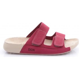 Resim Dgn P27 Kadin Çift Bantli Terlik P27-1512-R0522 Fuşya 