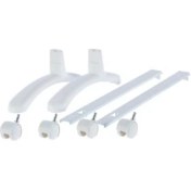 Resim Nobo Tekerlekli Isıtıcı Ayağı Fs-40 Beyaz Materyal ile Kolay Kullanım ve Taşınabilirlik 