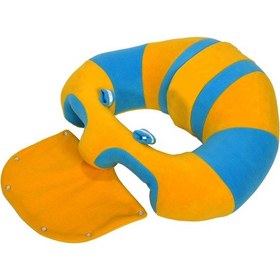 Resim Bebek Destek Oturma Minderi - Sarı Mavi 