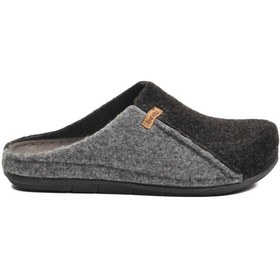 Resim Siyah Anatomik Keçe Erkek Ev Terlik K-63.007 M Siyah 