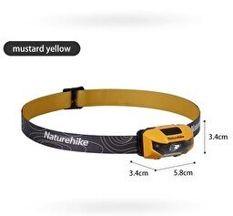 Resim Naturehike Hakino 210 Lümen Kafa Lambası Mustard Yellow 