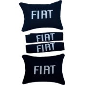 Resim Otomind Fiat Nakışlı Boyun Yastığı Konfor Seti 