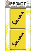 Resim Vespa 3d Damla Logo 2 Li Sticker 7 