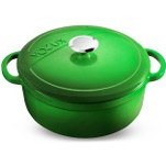 Resim Kitchenware Forêt Yeşil Derin Döküm Tencere 28 Cm Voeux