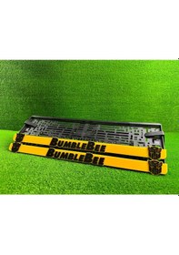 Resim Transformers Bumblebee Sarı 3d Kabrtmalı Pleksi Araba Plakalığı 1 Takım 