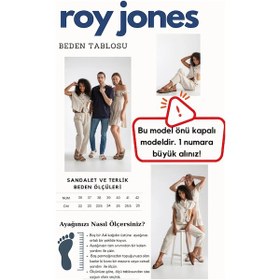 Resim Roy Jones 1801 Ortopedik Sabo Aşçı Medikal Plaj Kadın Terlik 167800000336 14 Bej Bej 