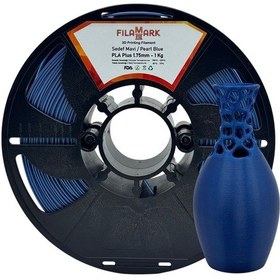 Resim Filamark Pla Plus Filament Sedef Mavi 1.75mm 1kg-4243 