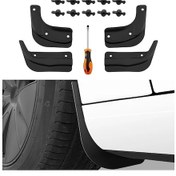 Resim Honeybeeshop 2024 2025 Tesla Model 3 Highland Siyah 4 Parca Dis Aksesuar Camur Ve Su Sicramasini Onleyen Koruyucu Set 