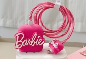 Resim Şarj Başlığı Ve Kablo Koruyucu Kılıf Karakterli 4'lü Set iPhone 20 W Type-c Şarj Cihazı Uyumlu Şarj Cihazı Kılıfı Şarj Cihazının Tamamını 