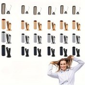 Resim 40 adet 20 Çift Halat Ucu Metal, 4 Renk Halat Ucu Metal Yüksek Kaliteli Alaşım Halat Kilidi Metal Halat Ucu Metal Ayakkabı Bağı Ucu Hoodie DIY Tamir Ayakkabı Bağı 