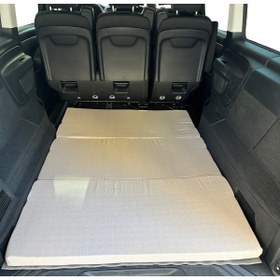 Resim Vip Home Concept Market Ürünleri Araç Yatağı Sünger Katlanabilir Oto Yatağı Üniversal 120x180x6 cm-Tesla Ve Birçok Modele Uygun-KREM 